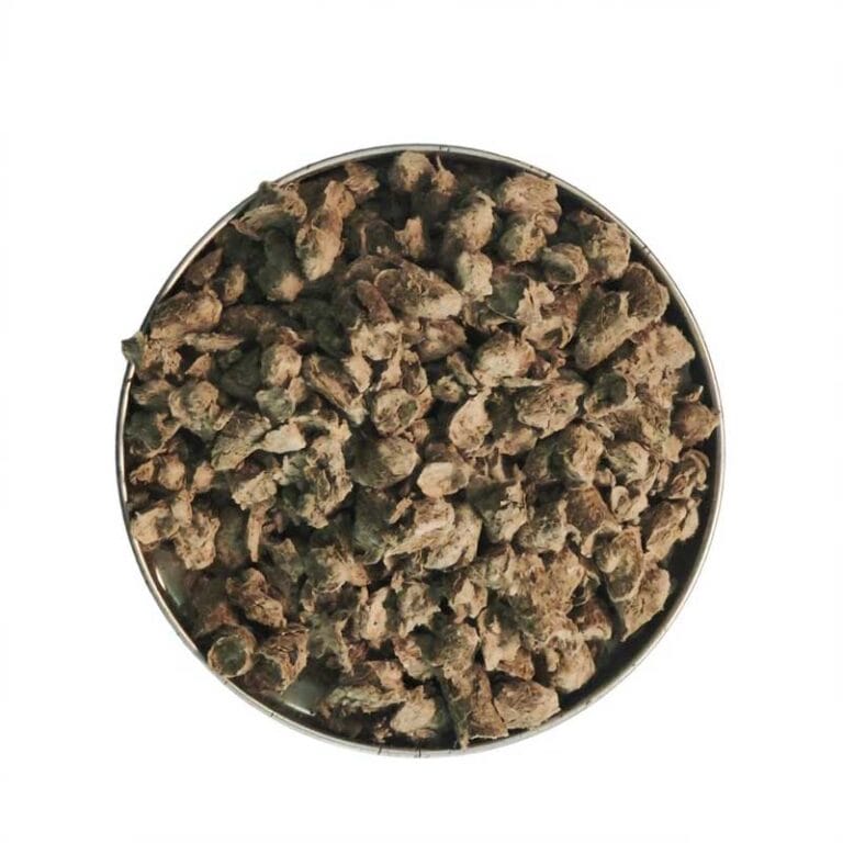 Granular lignin fiber for SMA asphalt